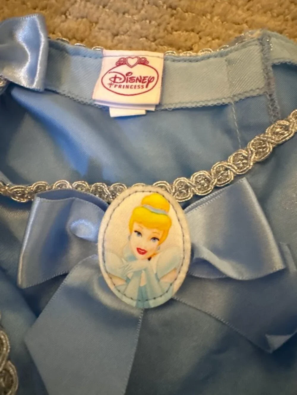Disney Cinderella Princess Costume Dress - Girls 3T Blue Sparkle